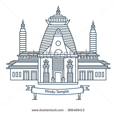 2743 Temple free clipart.