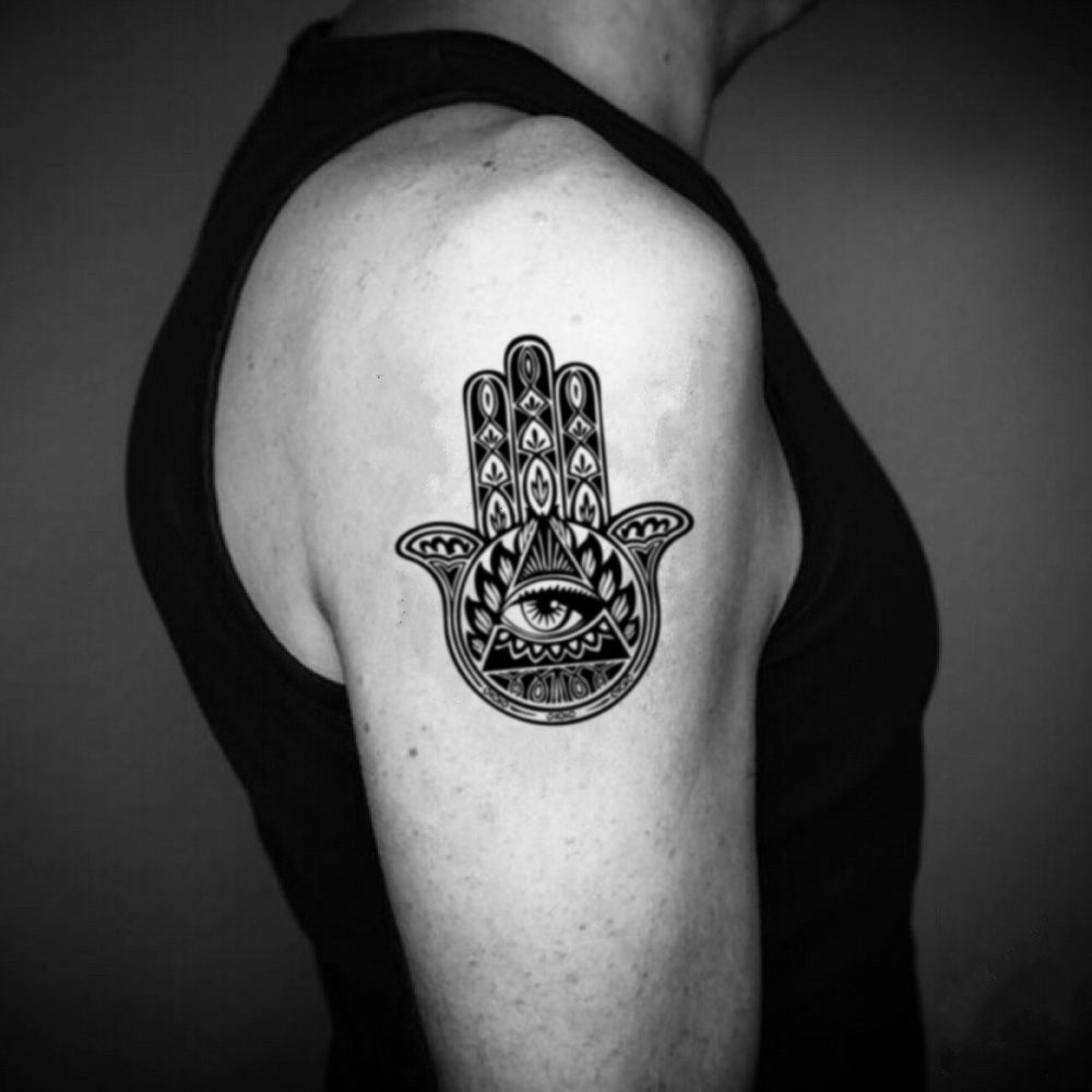 Kyrie Irving Hamsa Hand Temporary Tattoo Sticker (Set of 2.