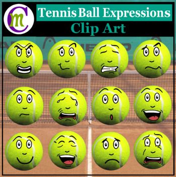 Tennis Expressions Clipart.
