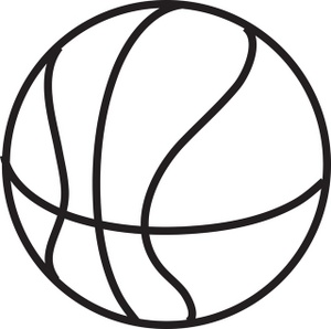 Basketball Ball Clipart Black And White.