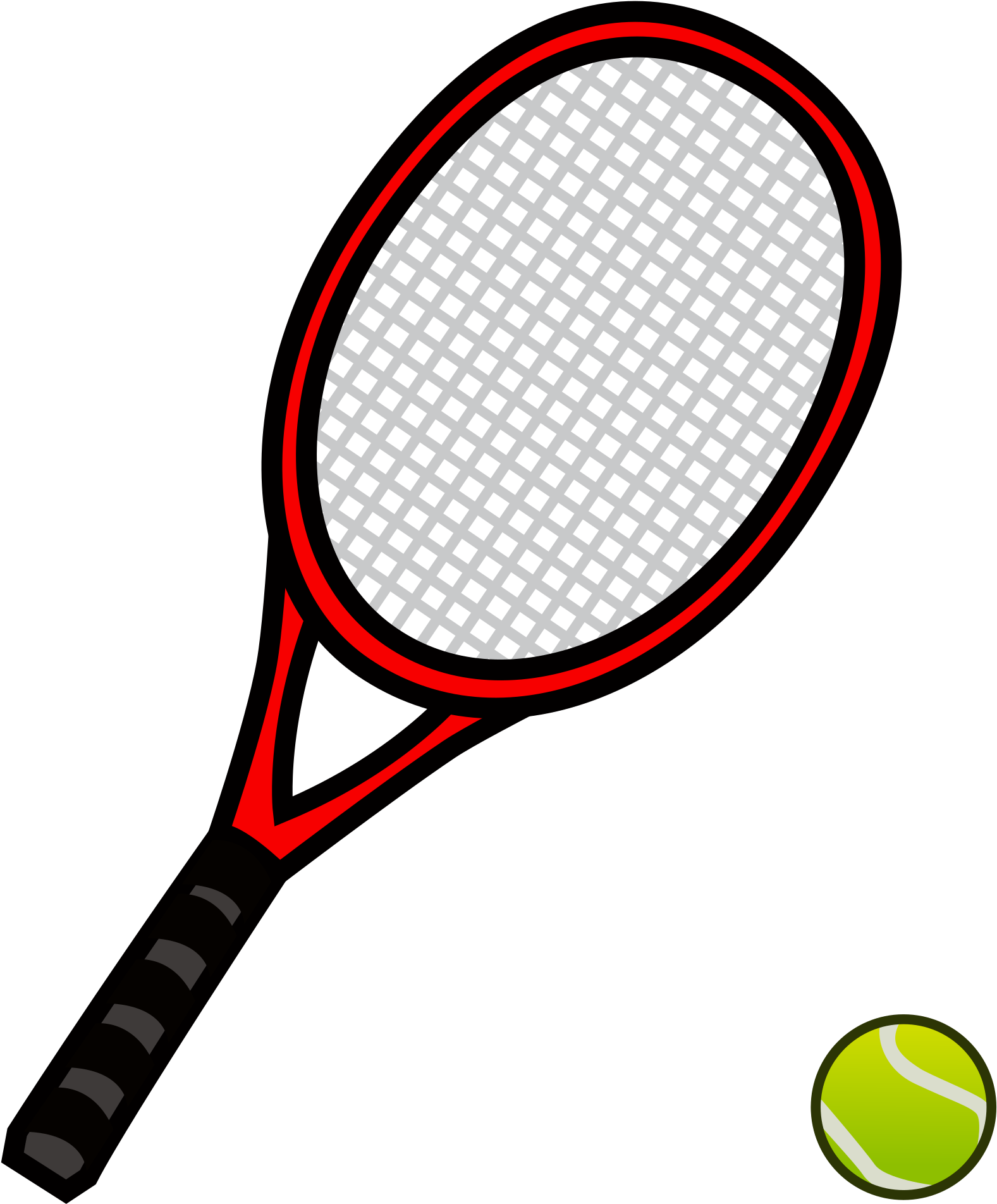 Tennis Racket And Ball 29, Buy Clip Art.