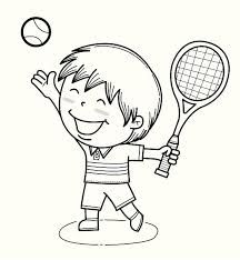 Image result for tennis player clipart black and white.