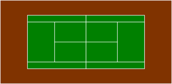 Tennis Court PNG, SVG Clip art for Web.