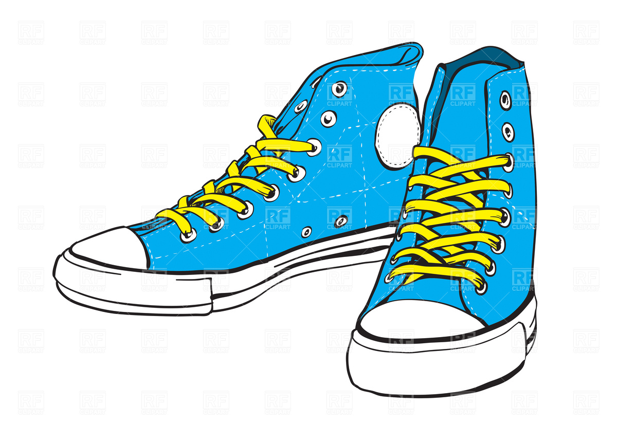 Tennis Shoes Clipart Black And White.