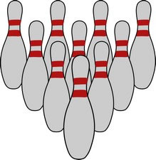 Clipart ten pin bowling.