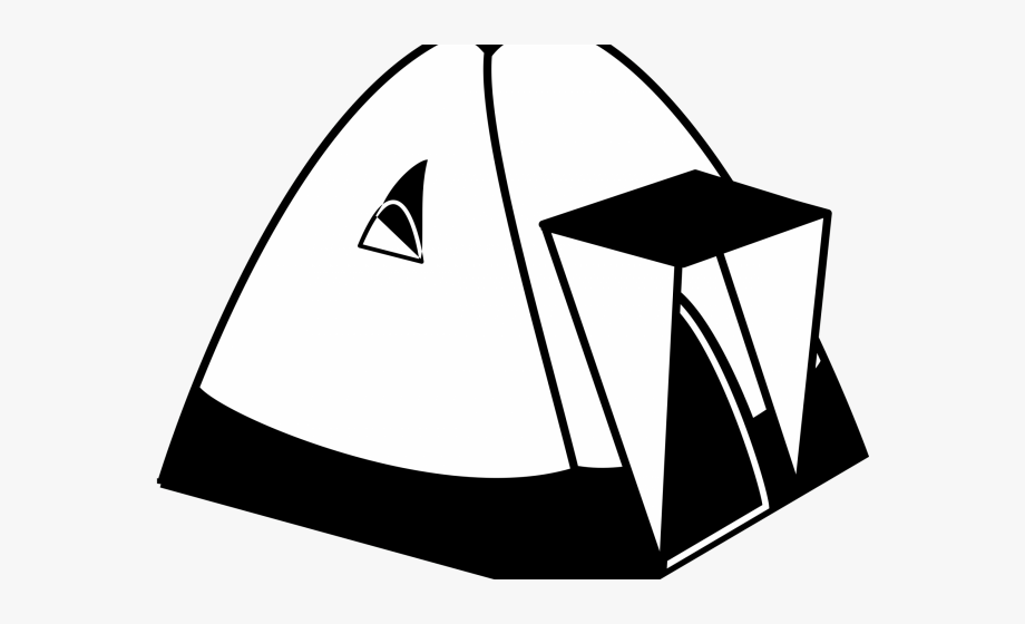Tent Clipart Black And White.