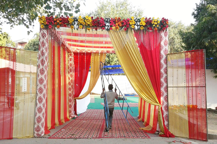 Saajan Tent House in Madangir, Delhi.