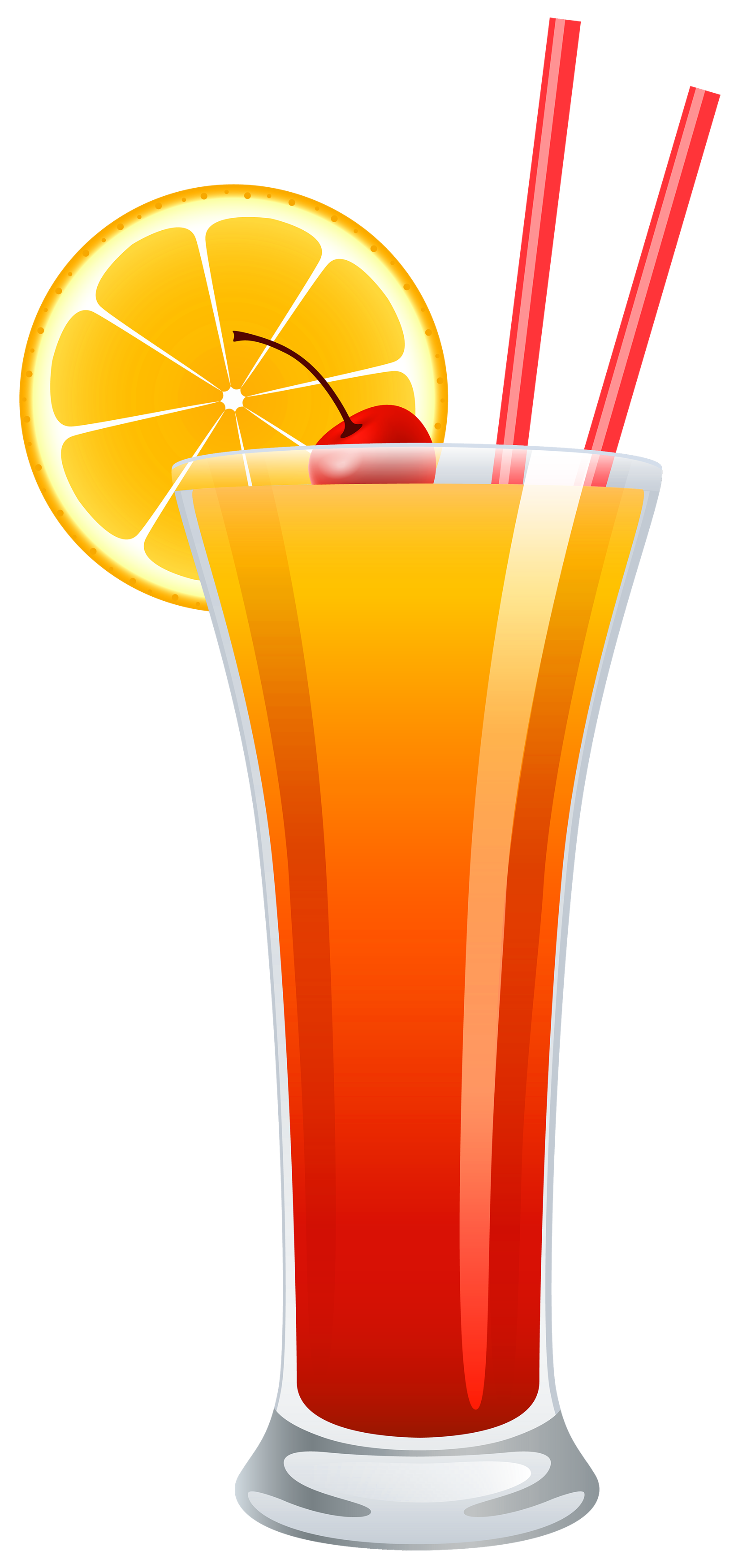 Cocktail Tequila Sunrise PNG Clipart.