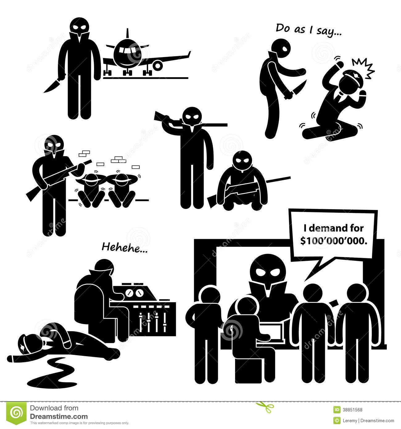 No terrorists clipart.