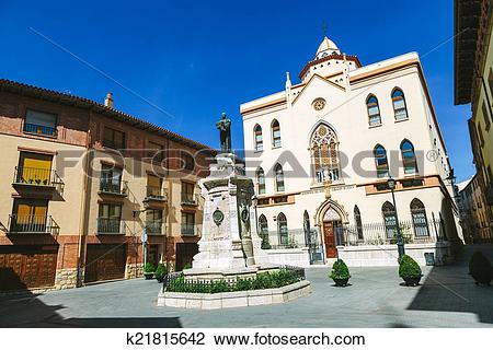 Stock Photo of Sagrado Corazon de Jesus Residence in Teruel.