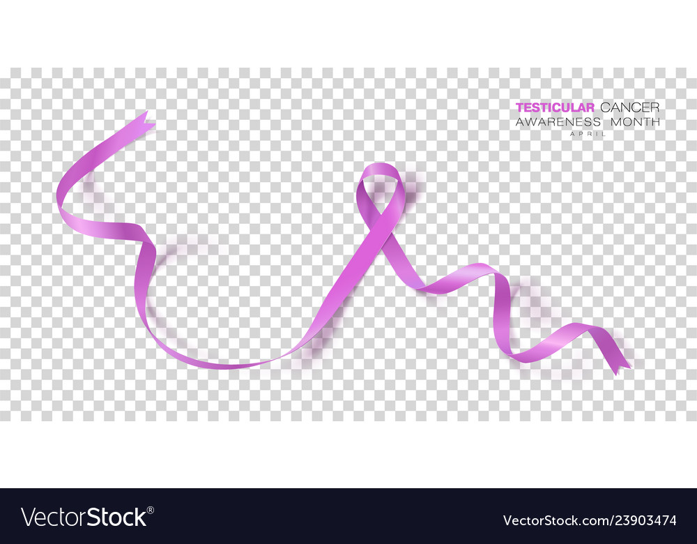 Testicular cancer awareness month orchid color.