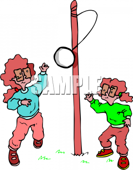 Tetherball clipart.
