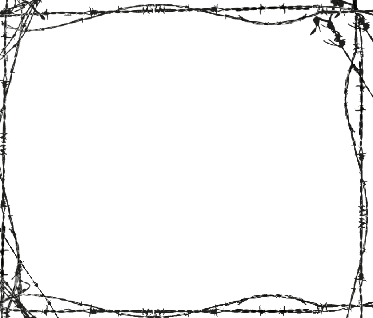 Free Barbed Wire Clipart Border.