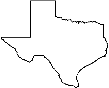 Free Clipart Of Outline Of Texas.