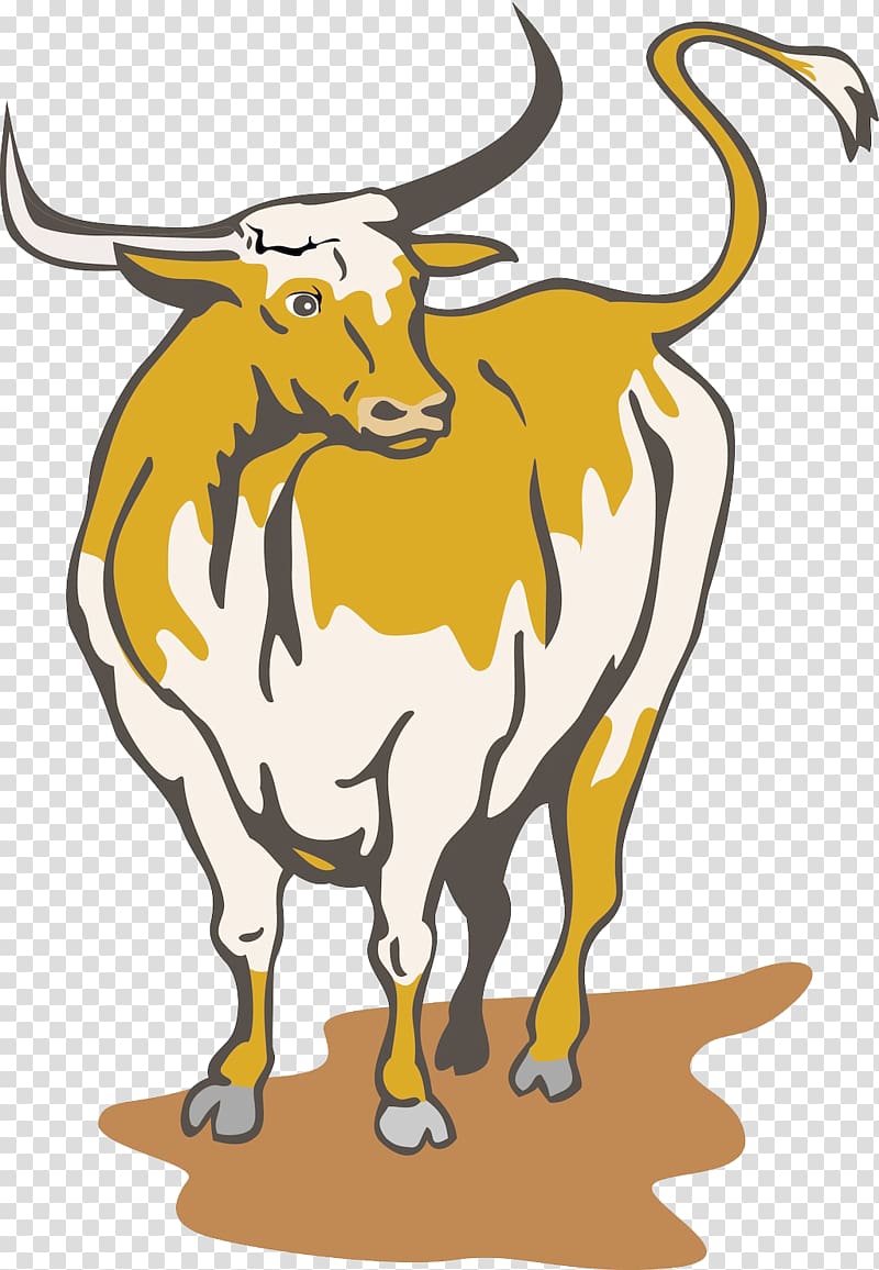 Texas Longhorn English Longhorn , Spain cow transparent.