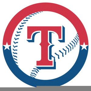 Texas Rangers Baseball Clipart.