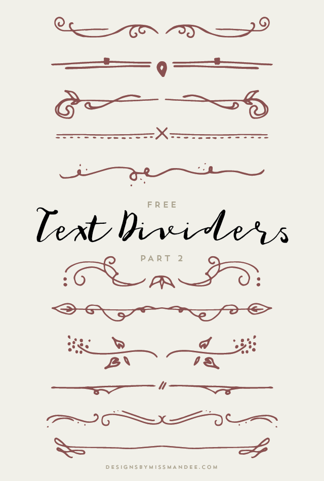 Text Dividers Png (+).