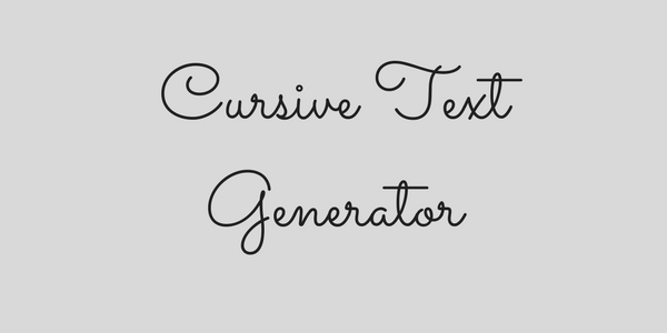 10 Free Cursive Text Generator Websites.