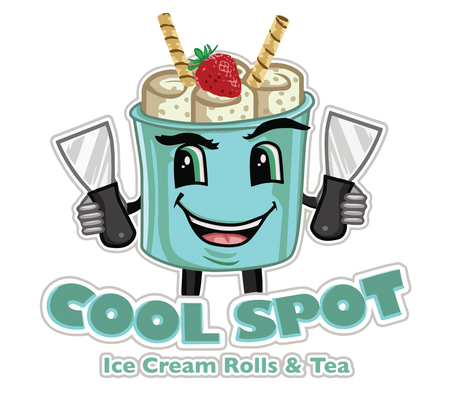 Rolled Ice Cream Clipart.