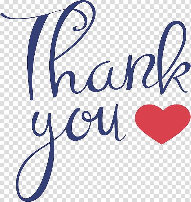 Thank you transparent background PNG clipart.