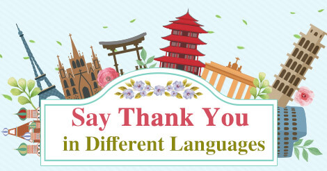 How to Say Thank You in Different Languages.