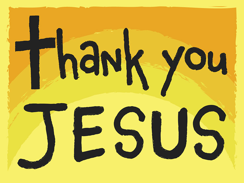 Thank You Jesus Cartoon