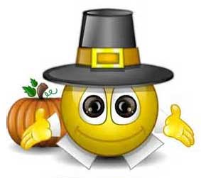 Smiley Thanksgiving Cliparts.