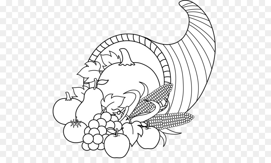 120 Thanksgiving Black And White free clipart.