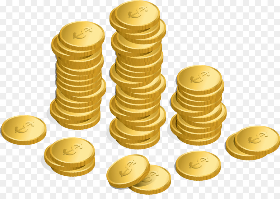 Gold Coin png download.