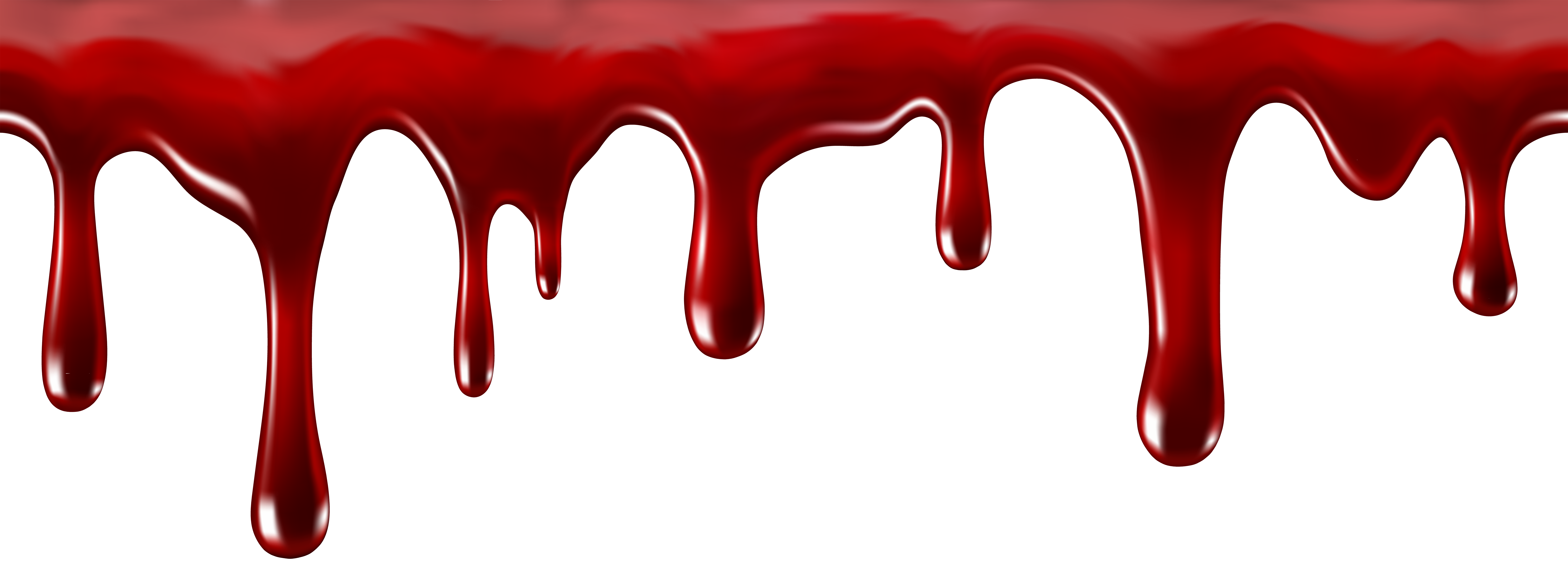 Halloween Blood Decor Transparent PNG Clip Art Image.