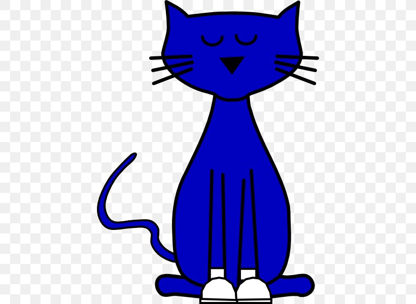 Pete The Cat Kitten Blue Clip Art, PNG, 438x599px, Cat.