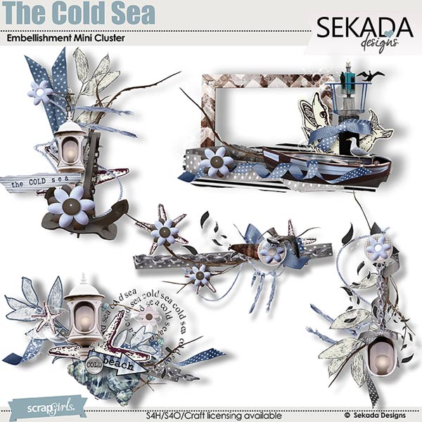 The Cold Sea Embellishment Mini Cluster. The Cold Sea Embellishment Mini Cluster.