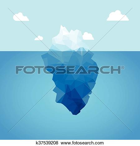 Clip Art of Vector 3d iceberg illustration concept. Success, clean. Clip Art of Vector 3d iceberg illustration concept. Success, clean.