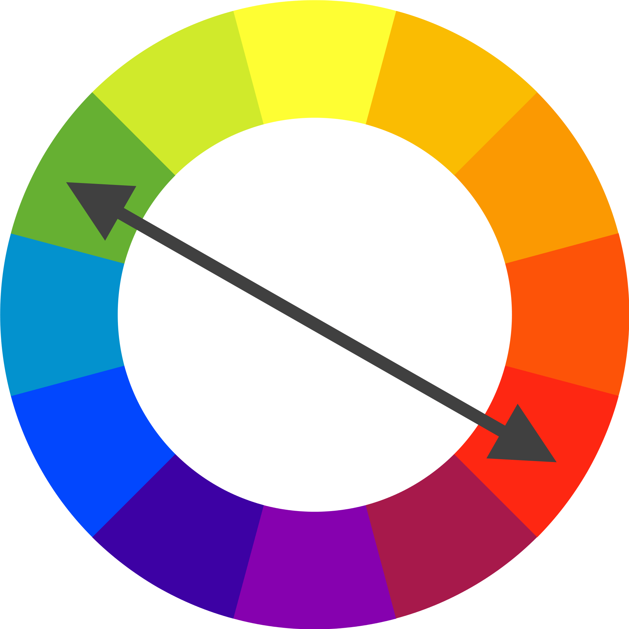 Color Wheel Complementary Colors Hue Ring Chart Love Blue Angle Png ...