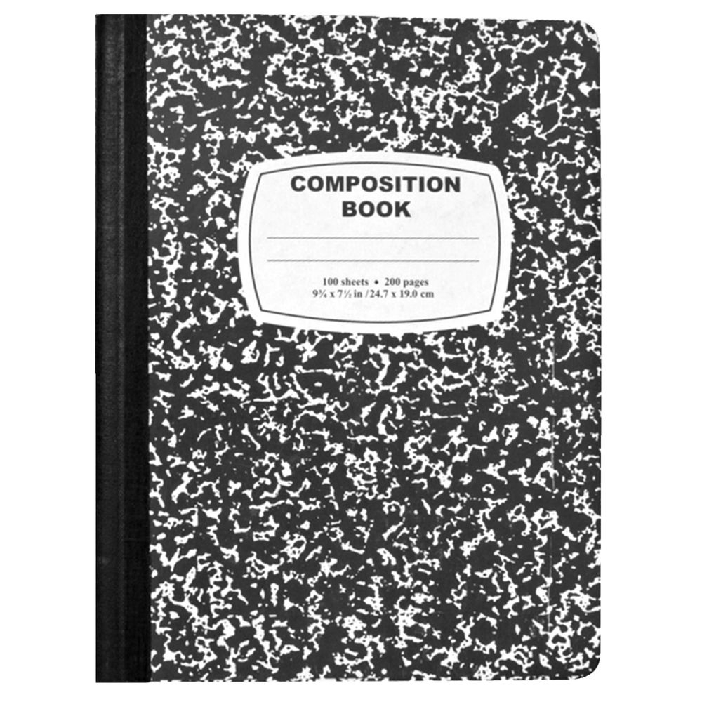 Composition Notebook Clipart Black And White.