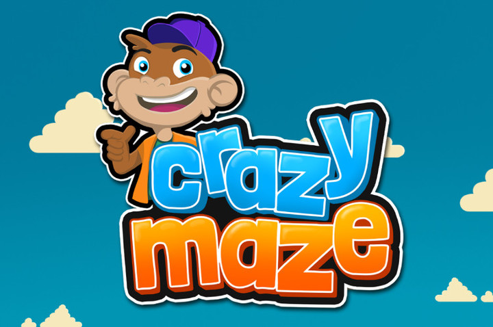 Help a taxi driving monkey in Crazy Maze.