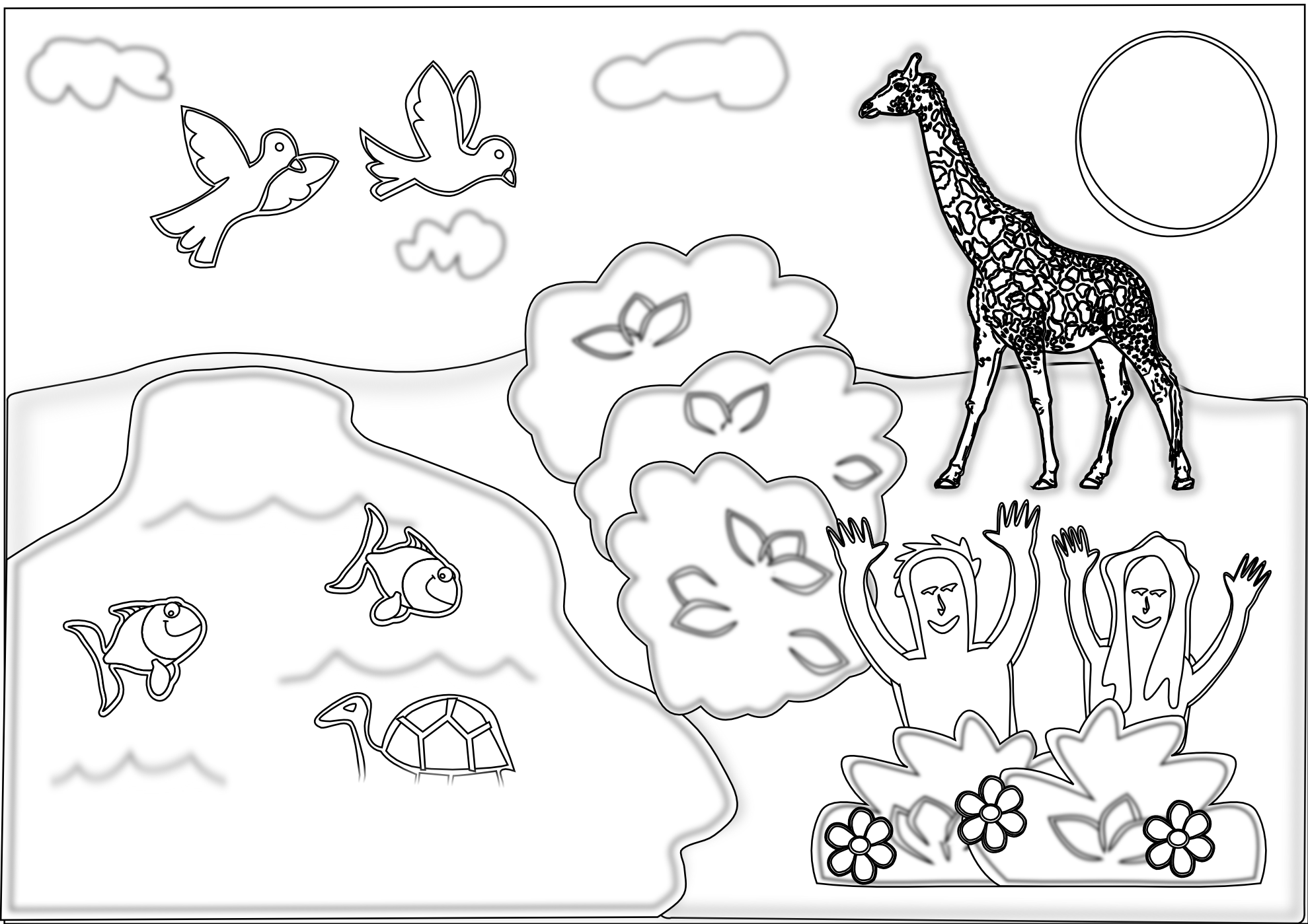 Creation clip art free.