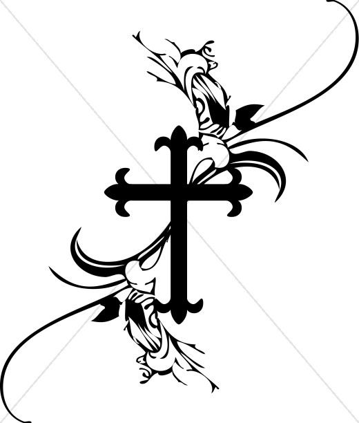 French Cross Clipart.