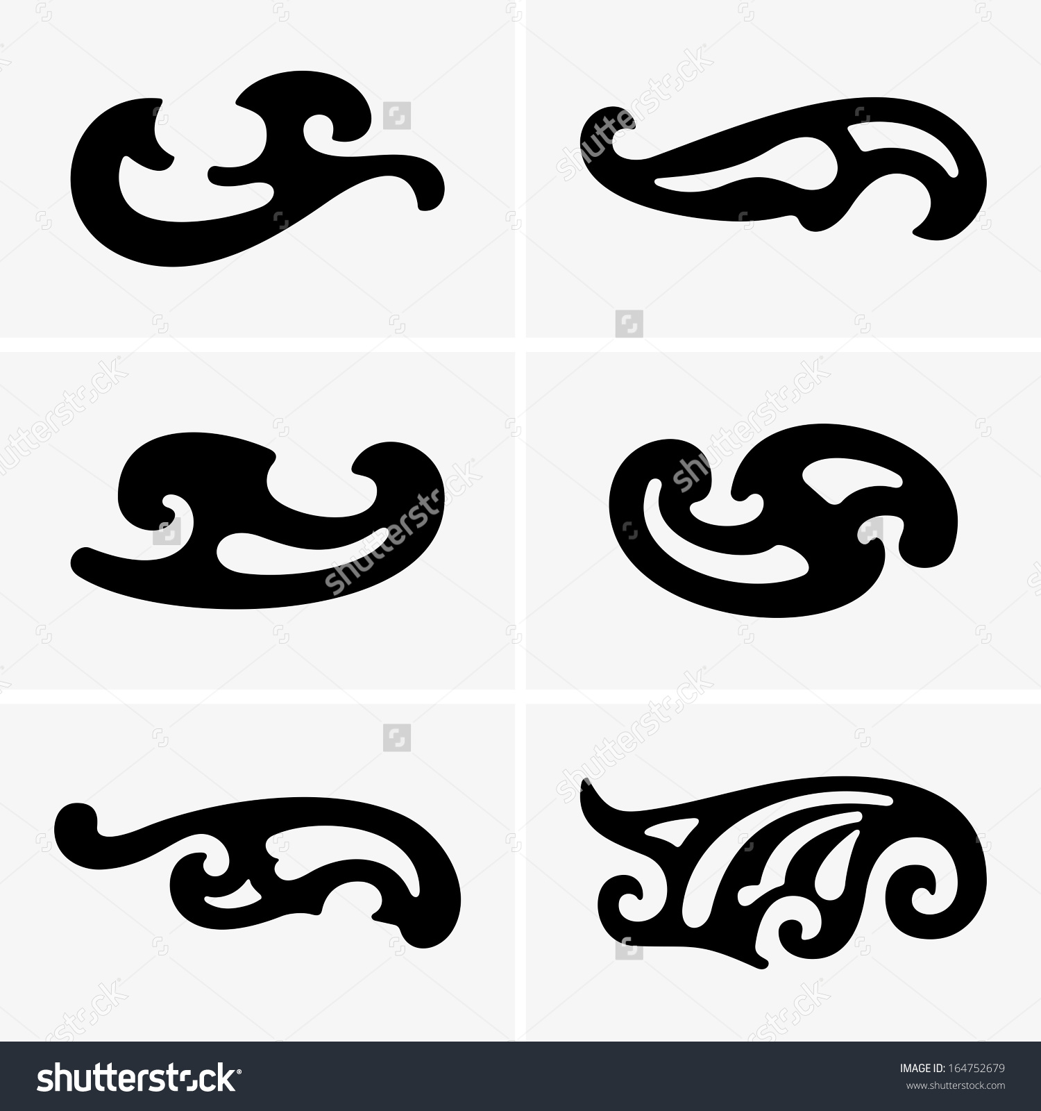 French Curve Clip Art.