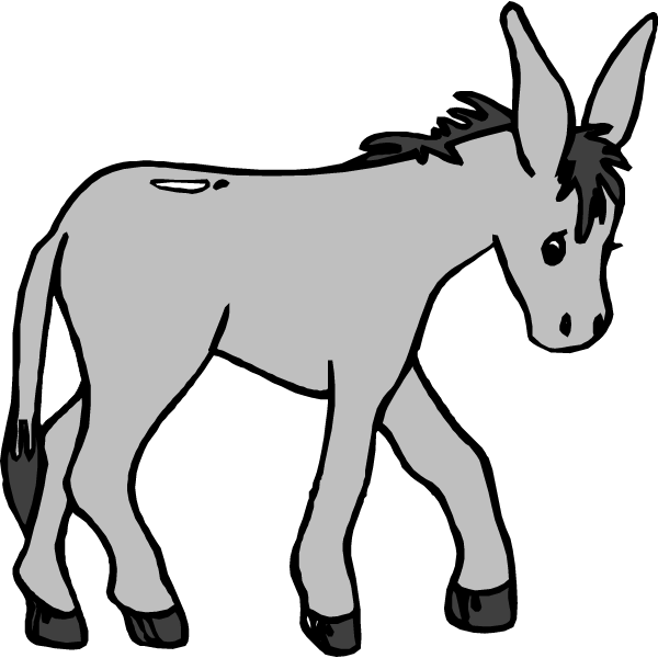 Donkey clipart.