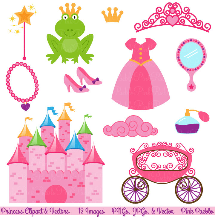 Princess Fairytale clip art Storybook Clip by PinkPueblo.
