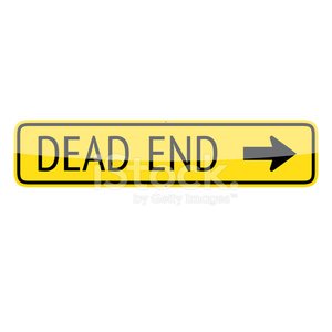 Dead End Sign Clipart Image.