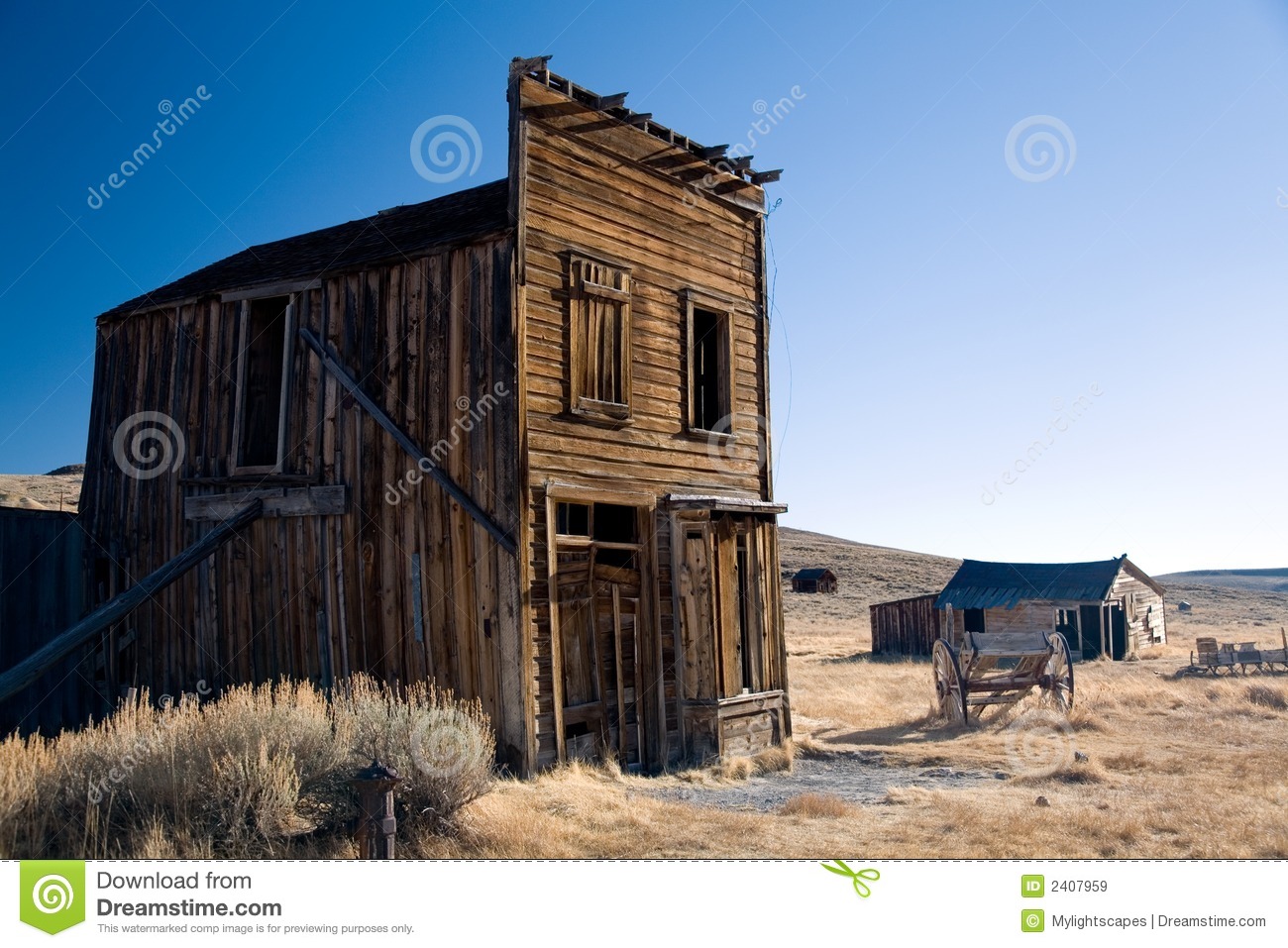Ghost Town Royalty Free Stock Images.
