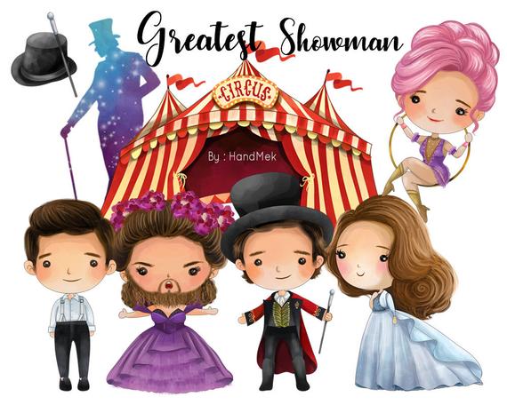 Greatest Showman clipart, Instant Download,PNG file.