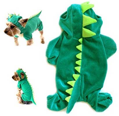 Dogs Cat Pets Jumpsuit Crocodile Clothes Godzilla Apparel.