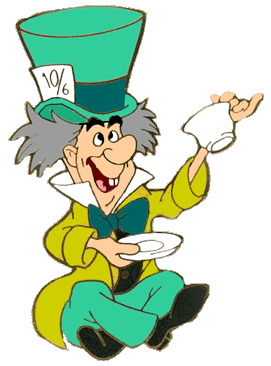 Mad Hatter Animated Clipart.