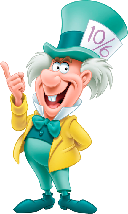 Mad hatter clipart.