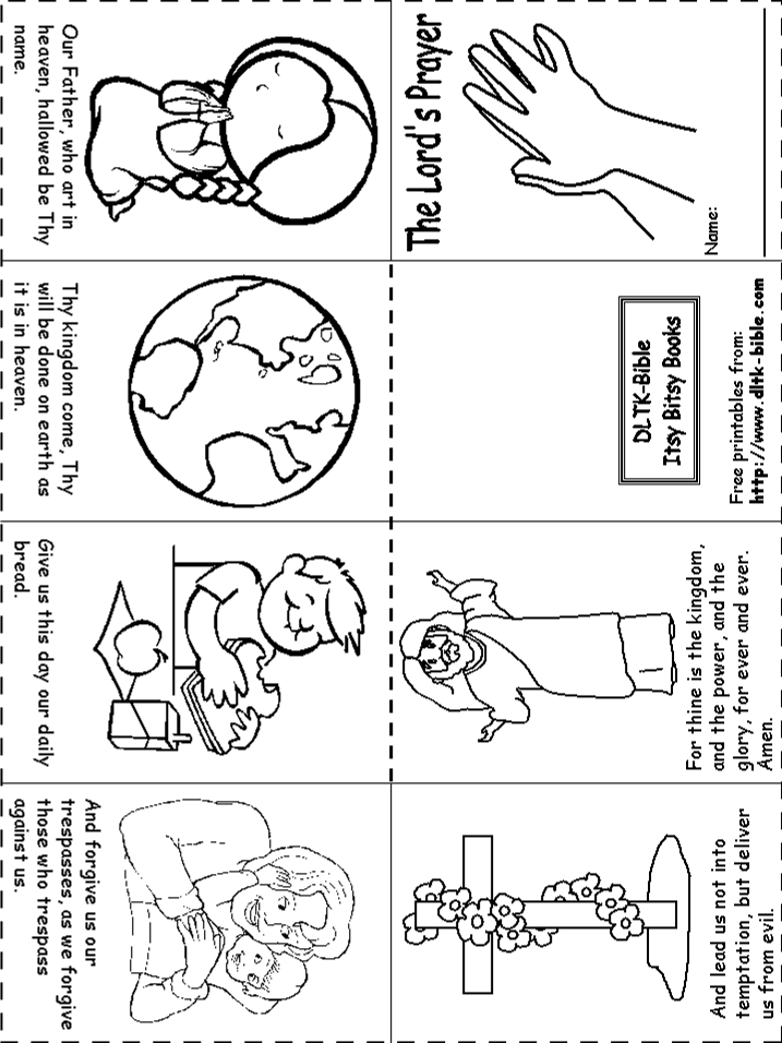 Free The Lord S Prayer Coloring Pages For Children, Download.