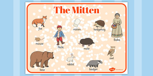 The Mitten Word Mat.
