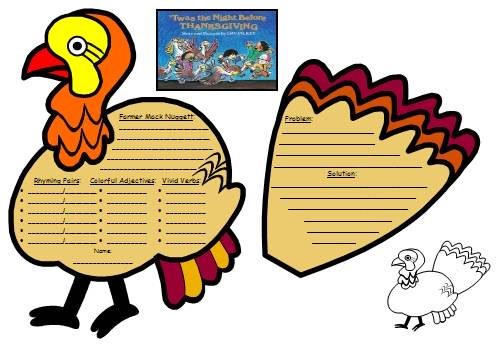 Twas the Night Before Thanksgiving Lesson Plans and.